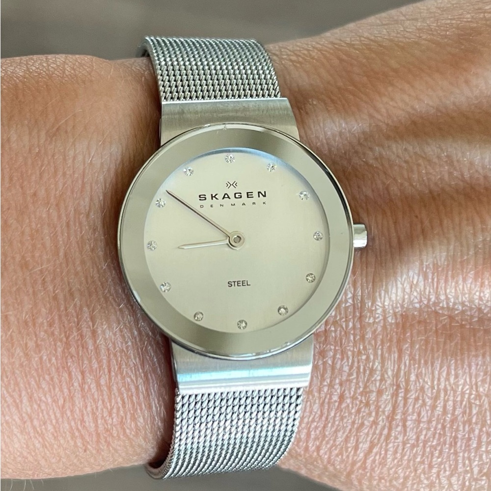 Skagen Silver Mesh Band Watch